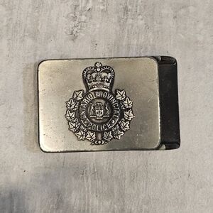 Ontario Provincial Police Silver Belt Buckle